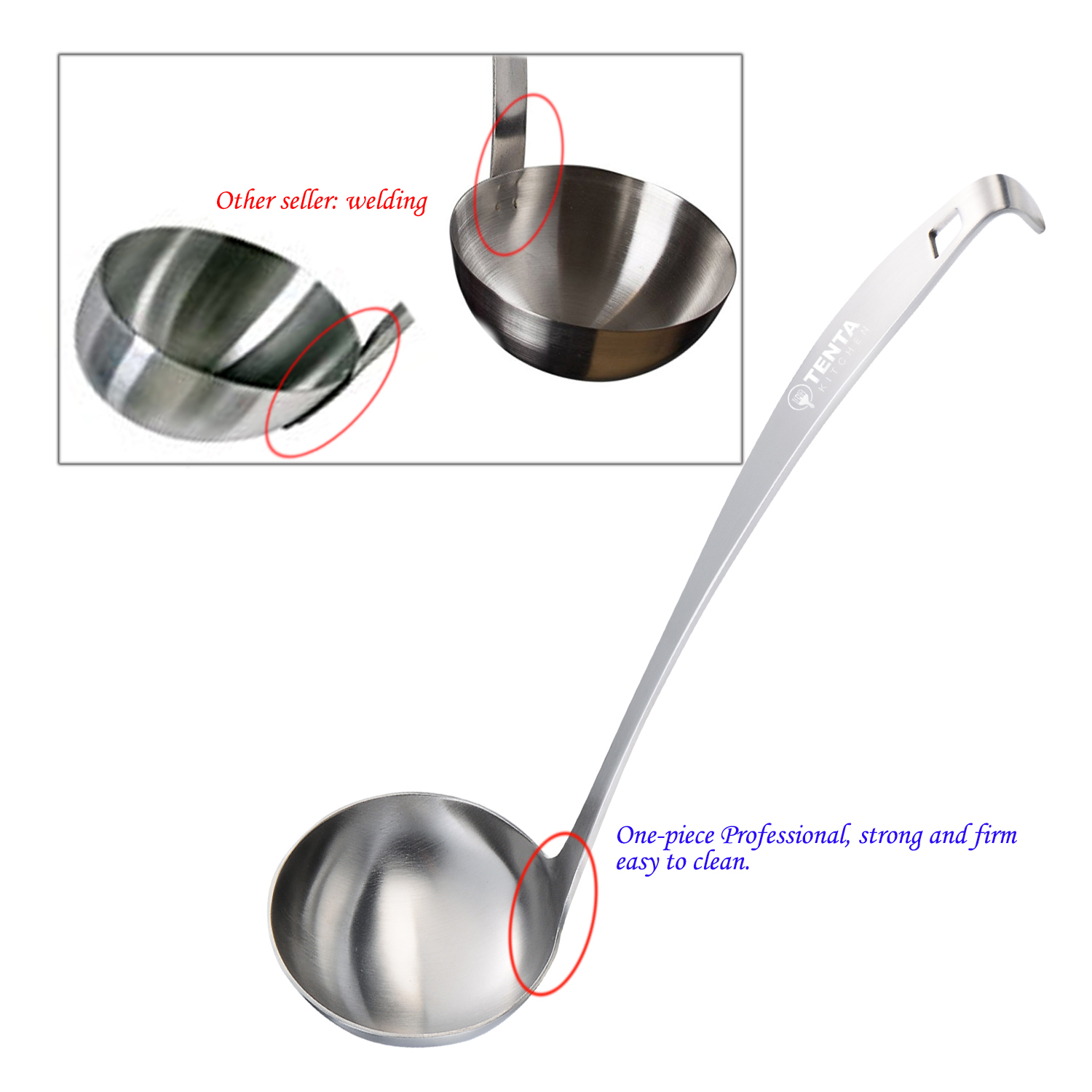 3oz/85ml Stainless Steel Small Soup Ladle Spoon Ladle Stainless Steel